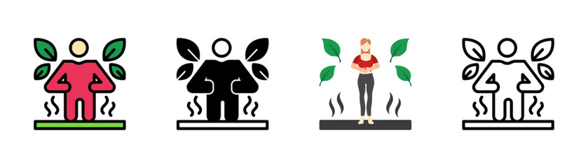 Set of Resting Metabolic Rate Icon