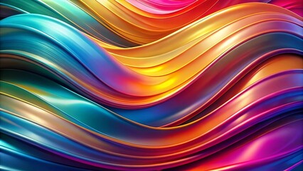 Fototapeta premium Abstract Liquid Swirls of Vivid Colors, Intertwining in a Dynamic, Flowing, and Captivating Composition