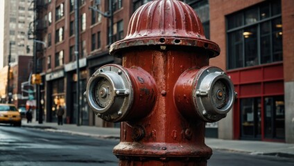 Fototapeta premium Fire hydrant on a city street