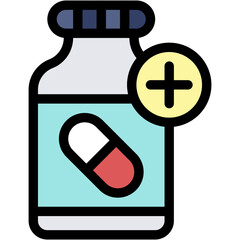 Medicine, Disease, Medical and Healthcare, Tablets, Biology Icon