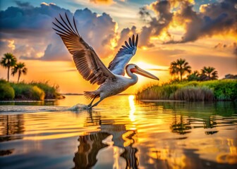 Breathtaking candid photographs capture pelicans in their serene natural surroundings, revealing their striking beauty and behavior while emphasizing