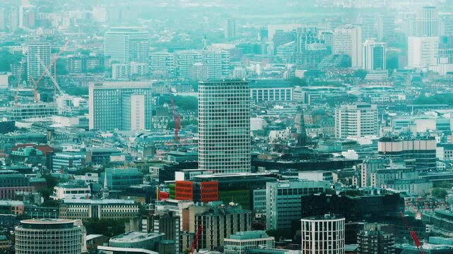 Tottenham Court Road Centre Point Aerial Panoramic View Centrepoint London Urban Skyline, Central London Cityscape England, United Kingdom, Great Britain, Europe