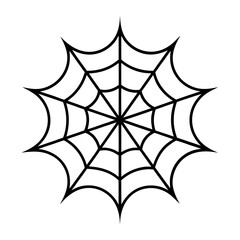 spider net line art silhouette vector illustration,transparent background