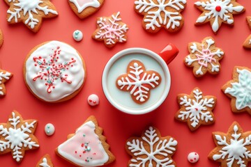 Cartoon Ch on Bright Uniform Background