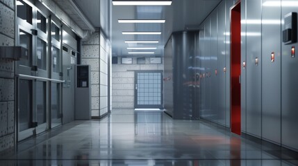 Modern Security Firm Interior with Clean Design