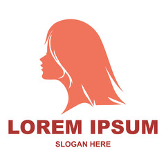women's salon logo vector. fashion woman logo