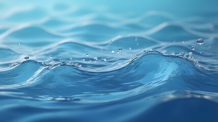 Blue sea waves with a little splash of water for your wallpaper