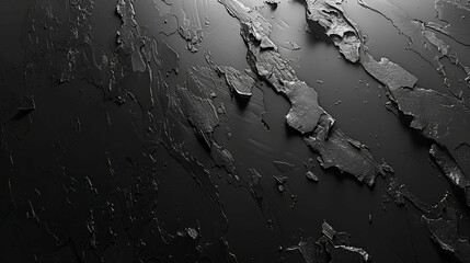 Fototapeta premium Abstract Black Textured Surface with Geometric Patterns