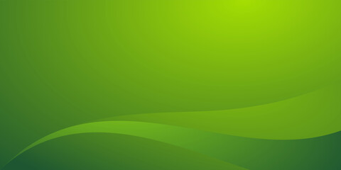 Abstract green color wave mod...