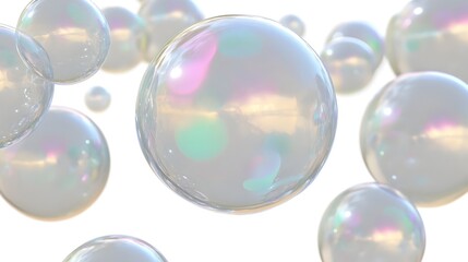 Mesmerizing Spheres of Iridescent Light and Prismatic Reflections