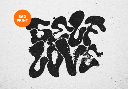 Sand Distorted Text And Logo Effect Mockup