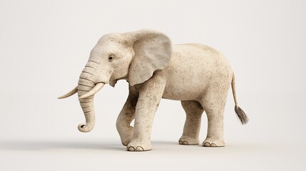 White Elephant in Minimalist Environment