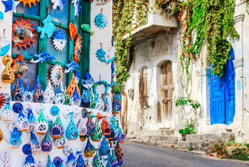 Margarites, Crete. Greece beautiful villages -  well known for its pottery, in Rethymno, Central...