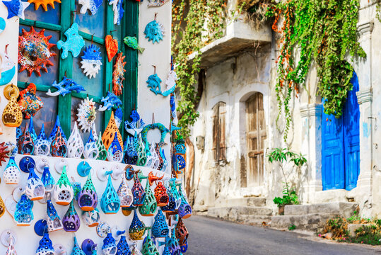 Margarites, Crete. Greece beautiful villages -  well known for its pottery, in Rethymno, Central Creta.