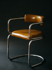 chair on black background
