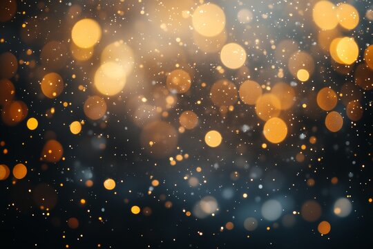 Snow keh on a gray background with falling snowflakes. Isolated for post-production and overlay in graphic editing software.