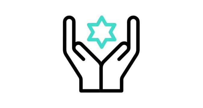 symbol in hands