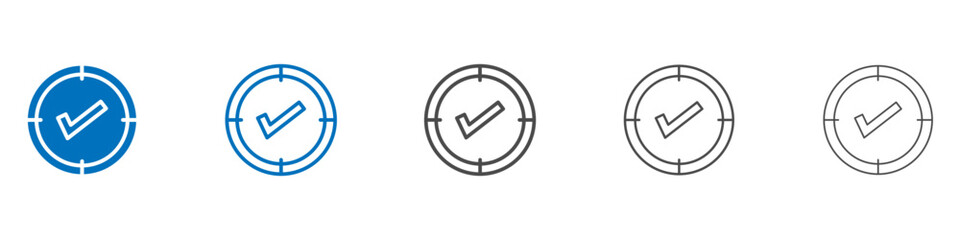 Accuracy icon Isolated flat vector in outline