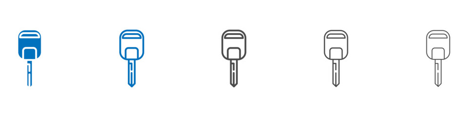 Car Key icon Isolated flat vector in outline