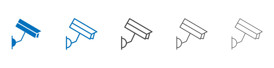 Cctv icon Isolated flat vector in outline