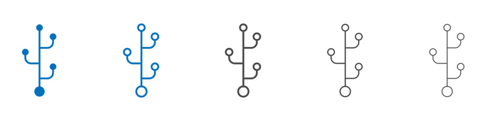 Code branch icon Isolated flat vector in outline