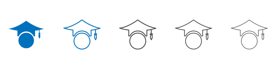 Education icon Isolated flat vector in outline