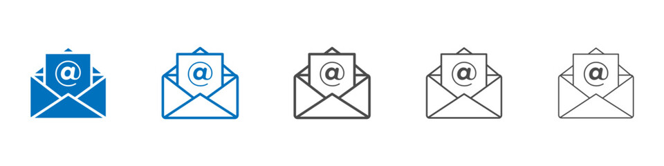 Email icon Isolated flat vector in outline