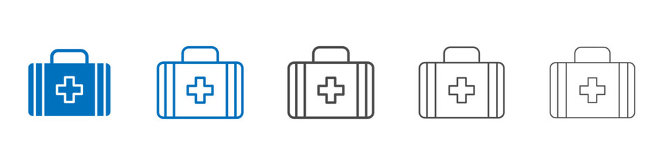 First aid icon Isolated flat vector in outline
