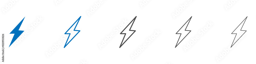 Poster flash icon isolated flat vector in outline