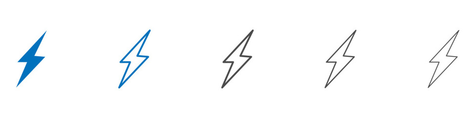 Flash icon Isolated flat vector in outline