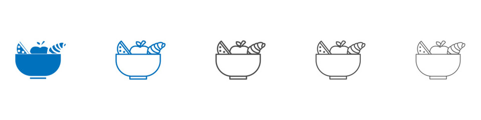 Food icon Isolated flat vector in outline