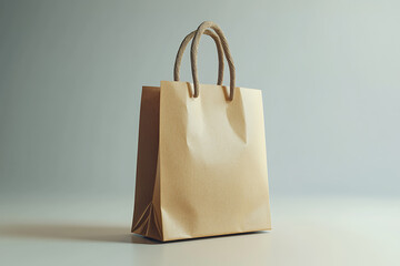 A mockup featuring a paper shopping bag, perfect for presenting design concepts related to shopping, sales, and delivery