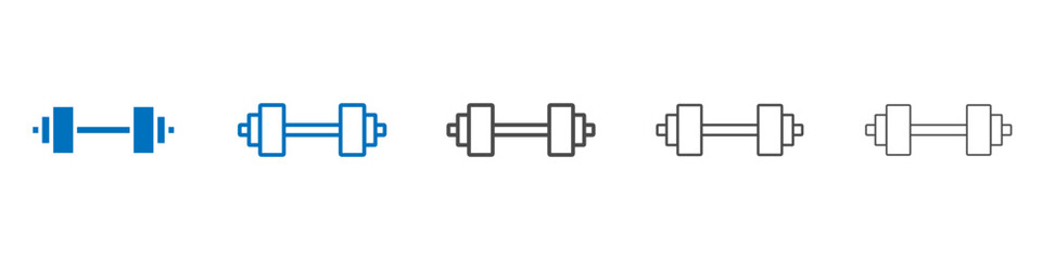 Gym icon Isolated flat vector in outline