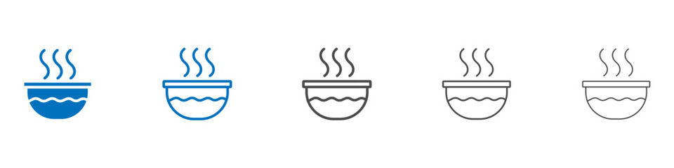 Hot Water icon Isolated flat vector in outline
