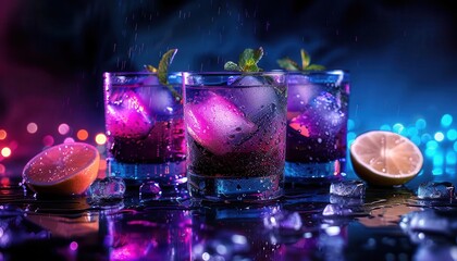 Craft Cocktail Workshop, vibrant colors, dynamic scenes, close-up, photography