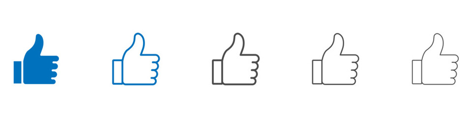 Like icon Isolated flat vector in outline