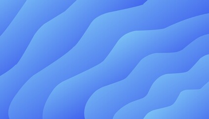 Luxurious Wavy Blue Abstract Background, Great for Posters, Banners and Magazines