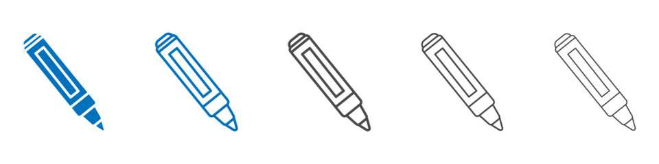 Obraz premium Marker icon Isolated flat vector in outline