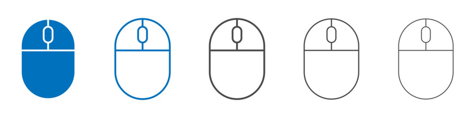 Mouse icon Isolated flat vector in outline