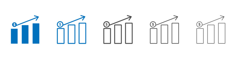 Sales icon Isolated flat vector in outline