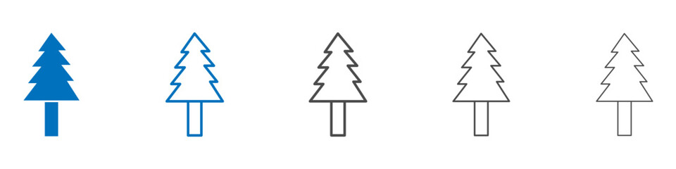 Tree icon Isolated flat vector in outline