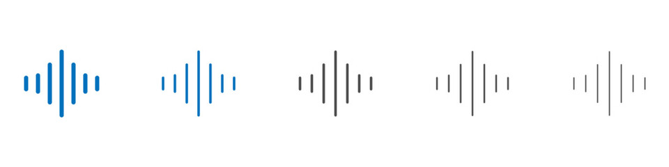 Voice icon Isolated flat vector in outline
