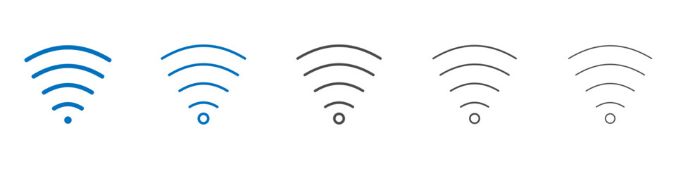 Wifi icon Isolated flat vector in outline