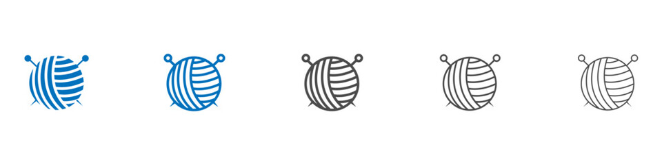 Yarn icon Isolated flat vector in outline
