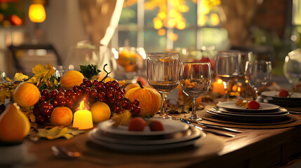 Gather Around: A Delightful Autumn Dining Area Perfect for Family Celebrations and Meals