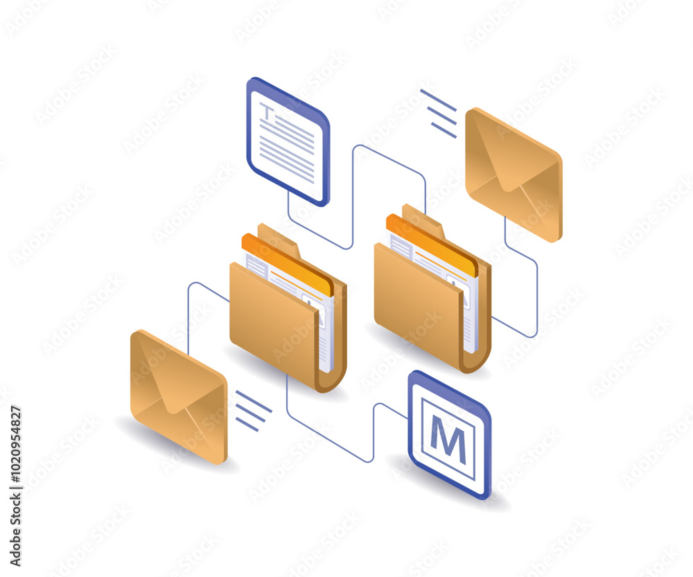 Poster network folder email data processing