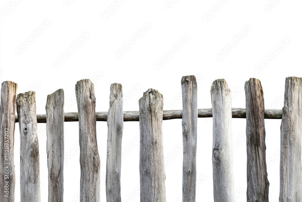 Poster a close-up view of a wooden fence with intricate details and texture