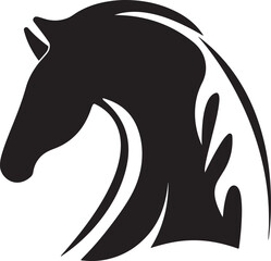 vector image of a horse