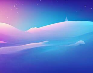 Fototapeta premium Cold Winter Background Design With Copy Space
