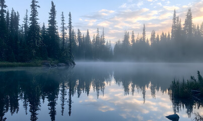 Obraz premium Stunning Nature Landscapes: Mountains, Forests, Oceans, and Serene Vistas.